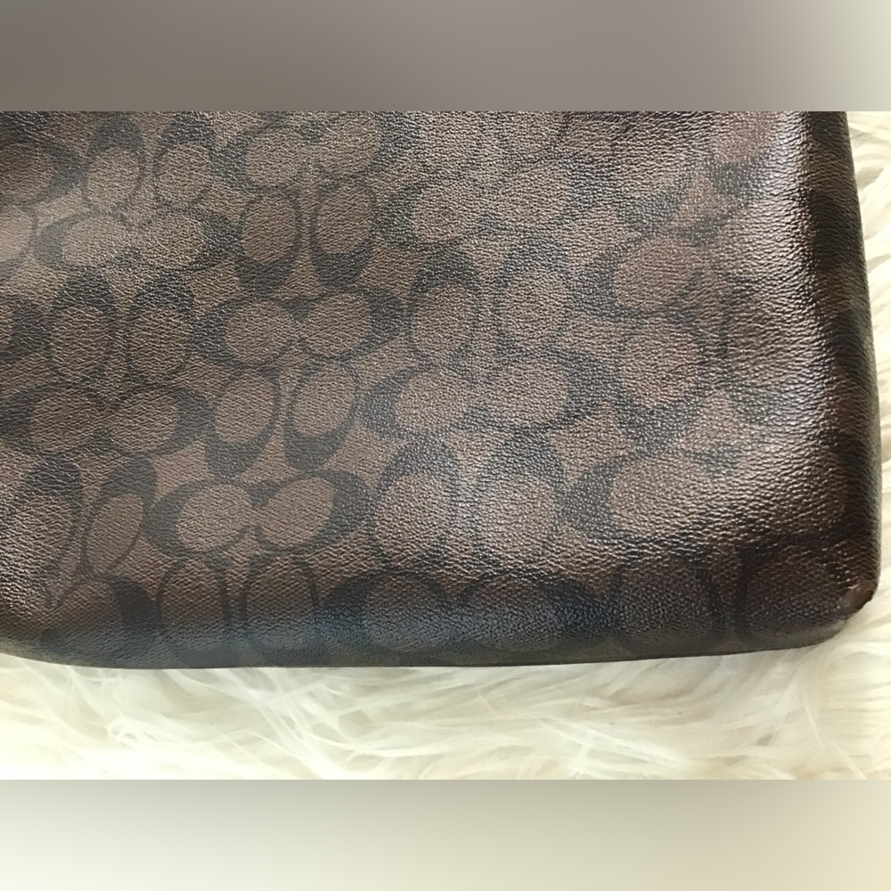 Coach Rowan File Bag Signature Shoulderbag Crossbody Black/Brown - Picture 14 of 16